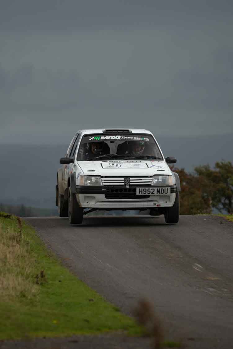 Old Forge Garage Mewla Rally 2023 Rally Event Mewla 10 special stage rally event at the Mynydd Epynt MOD military range in Wales