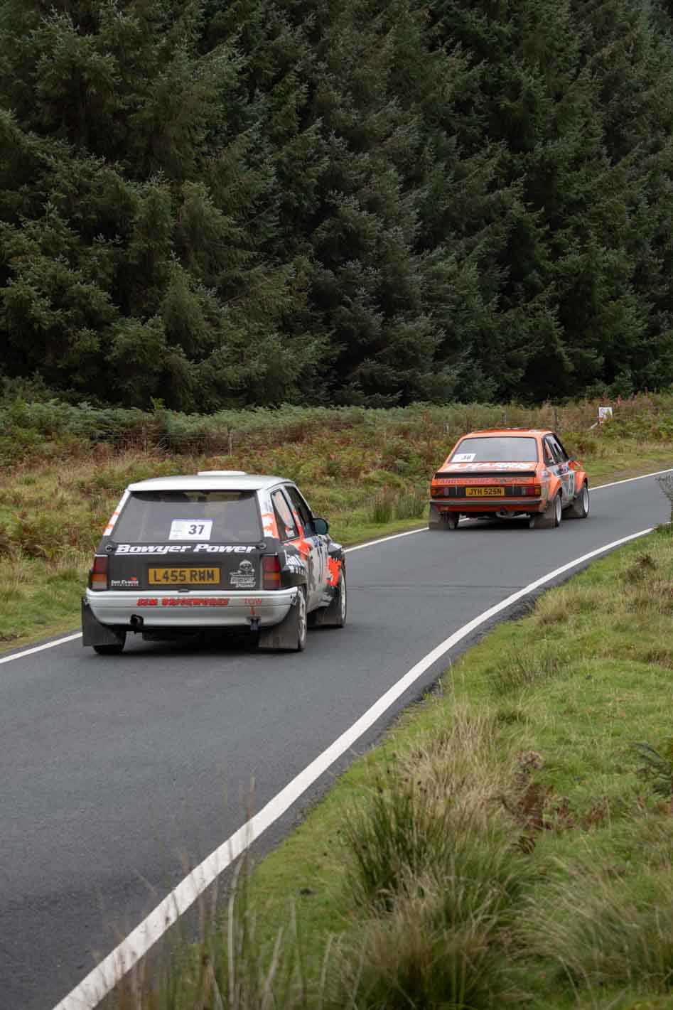 Old Forge Garage Mewla Rally 2023 Rally Event Mewla 10 special stage rally event at the Mynydd Epynt MOD military range in Wales