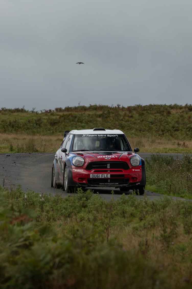 Old Forge Garage Mewla Rally 2023 Rally Event Mewla 10 special stage rally event at the Mynydd Epynt MOD military range in Wales