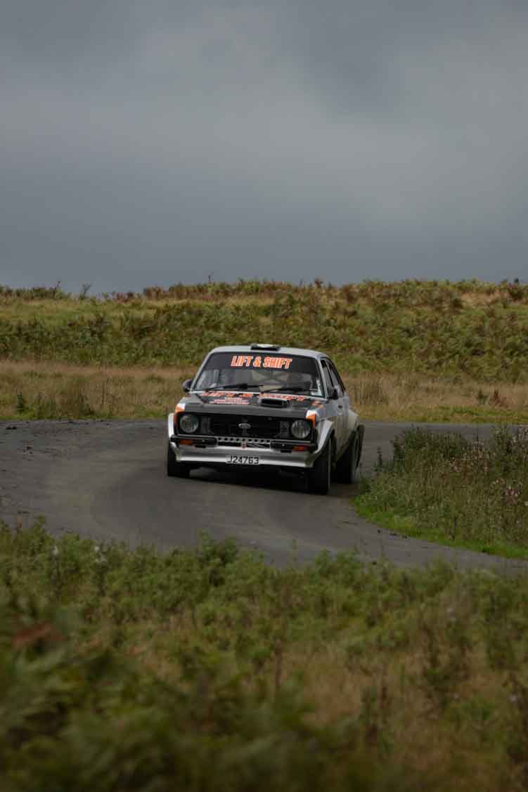 Old Forge Garage Mewla Rally 2023 Rally Event Mewla 10 special stage rally event at the Mynydd Epynt MOD military range in Wales