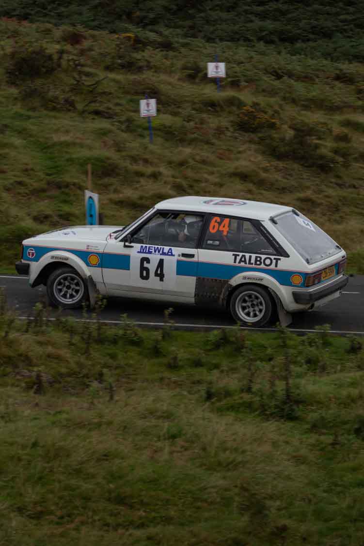Old Forge Garage Mewla Rally 2023 Rally Event Mewla 10 special stage rally event at the Mynydd Epynt MOD military range in Wales