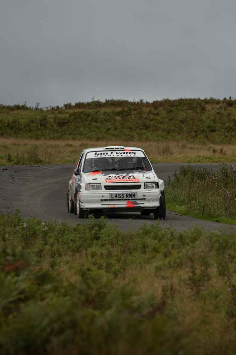 Old Forge Garage Mewla Rally 2023 Rally Event Mewla 10 special stage rally event at the Mynydd Epynt MOD military range in Wales