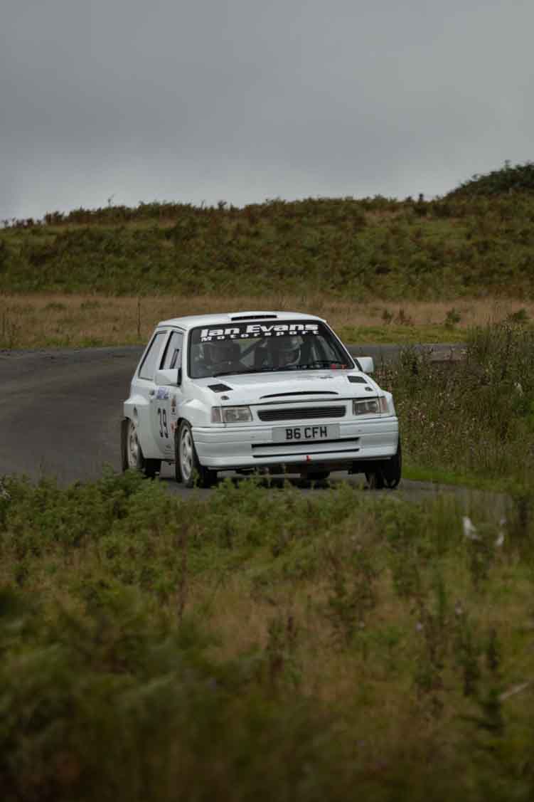 Old Forge Garage Mewla Rally 2023 Rally Event Mewla 10 special stage rally event at the Mynydd Epynt MOD military range in Wales