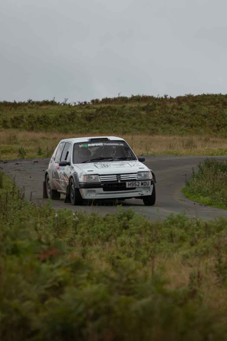 Old Forge Garage Mewla Rally 2023 Rally Event Mewla 10 special stage rally event at the Mynydd Epynt MOD military range in Wales