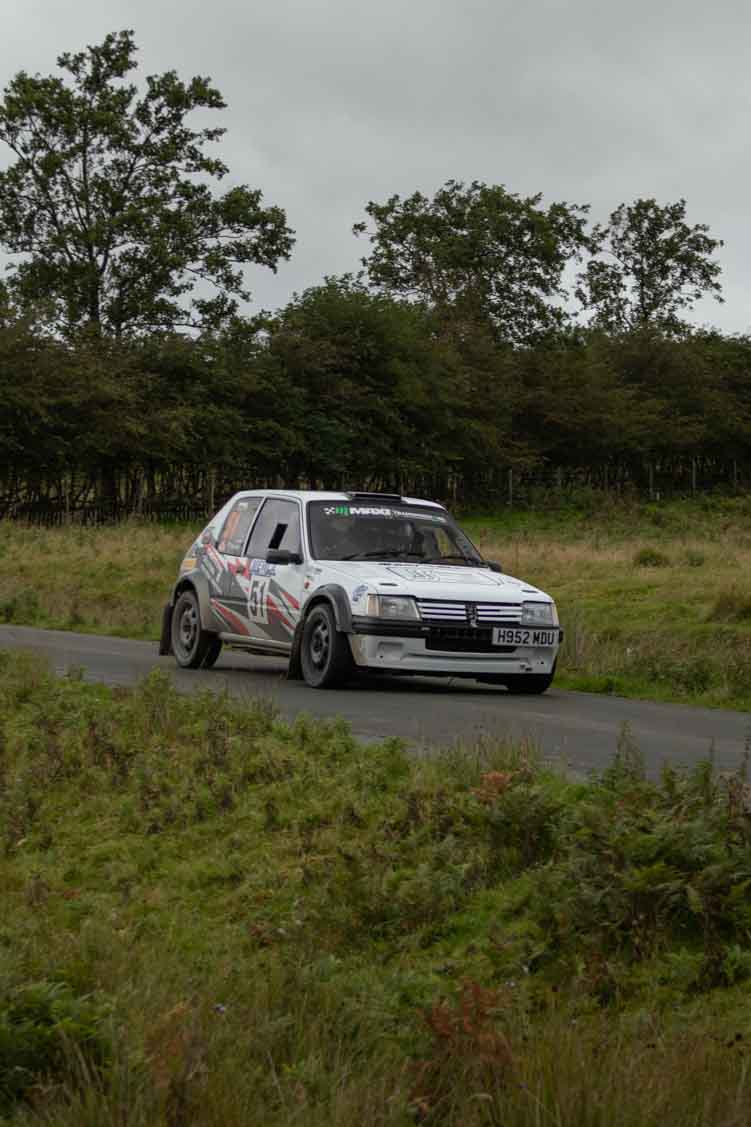 Old Forge Garage Mewla Rally 2023 Rally Event Mewla 10 special stage rally event at the Mynydd Epynt MOD military range in Wales