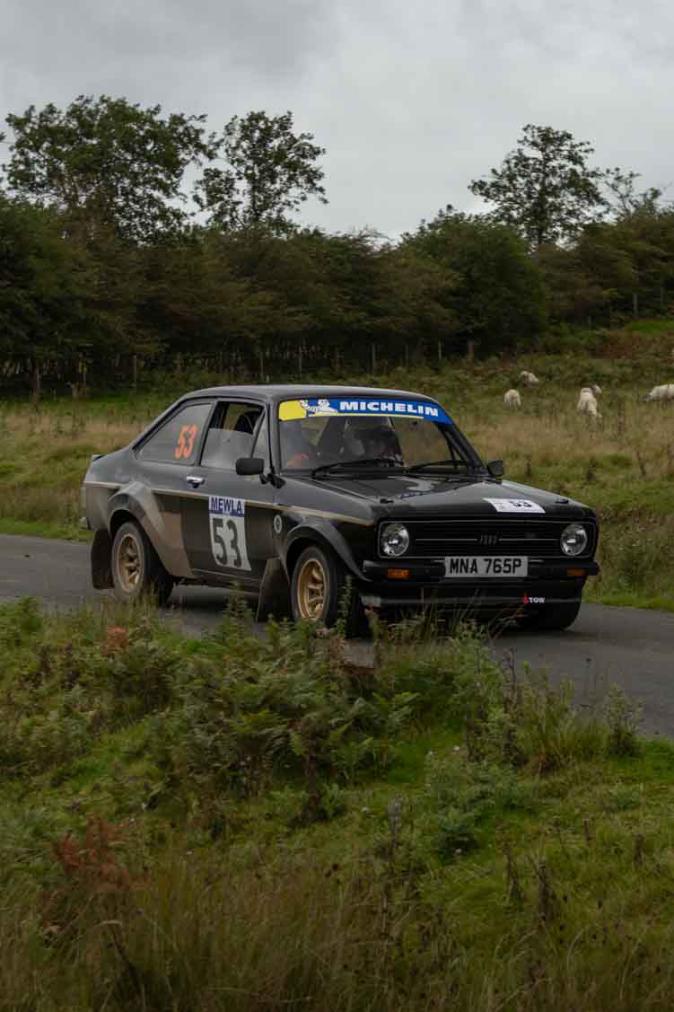 Old Forge Garage Mewla Rally 2023 Rally Event Mewla 10 special stage rally event at the Mynydd Epynt MOD military range in Wales