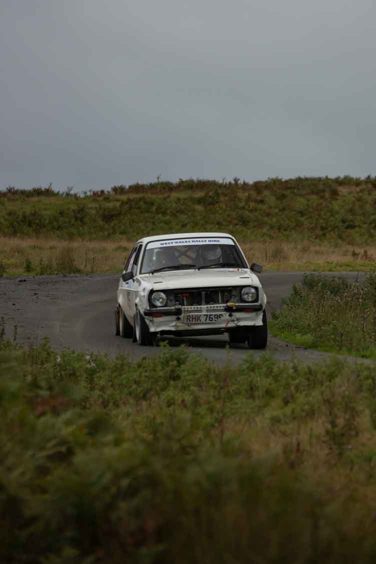 Old Forge Garage Mewla Rally 2023 Rally Event Mewla 10 special stage rally event at the Mynydd Epynt MOD military range in Wales