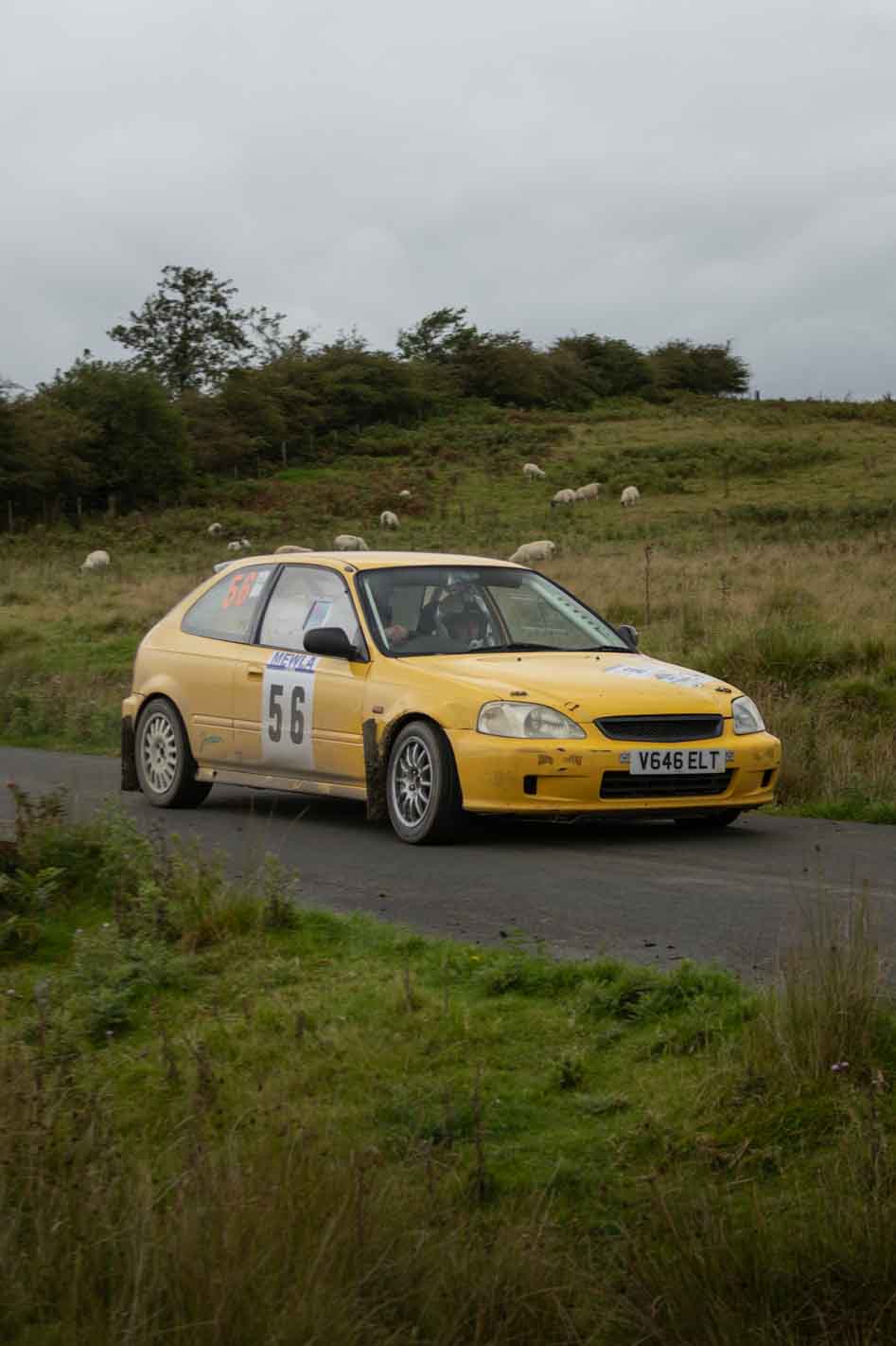 Old Forge Garage Mewla Rally 2023 Rally Event Mewla 10 special stage rally event at the Mynydd Epynt MOD military range in Wales