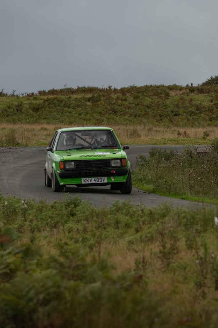 Old Forge Garage Mewla Rally 2023 Rally Event Mewla 10 special stage rally event at the Mynydd Epynt MOD military range in Wales