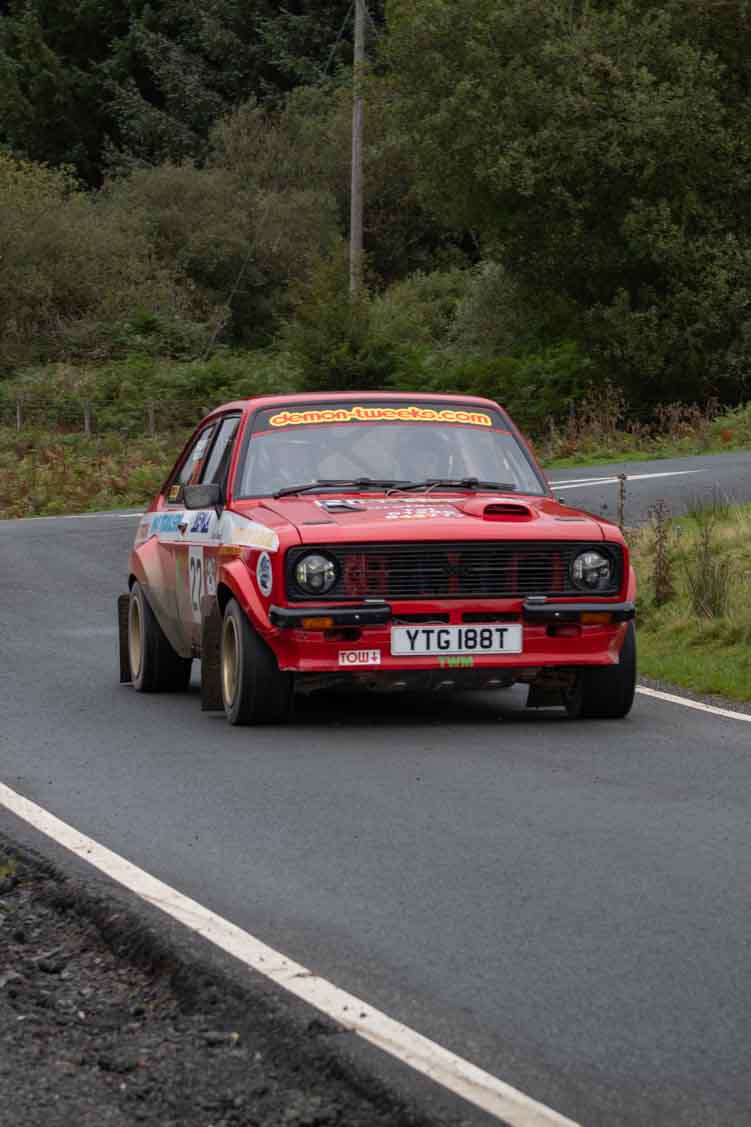 Old Forge Garage Mewla Rally 2023 Rally Event Mewla 10 special stage rally event at the Mynydd Epynt MOD military range in Wales