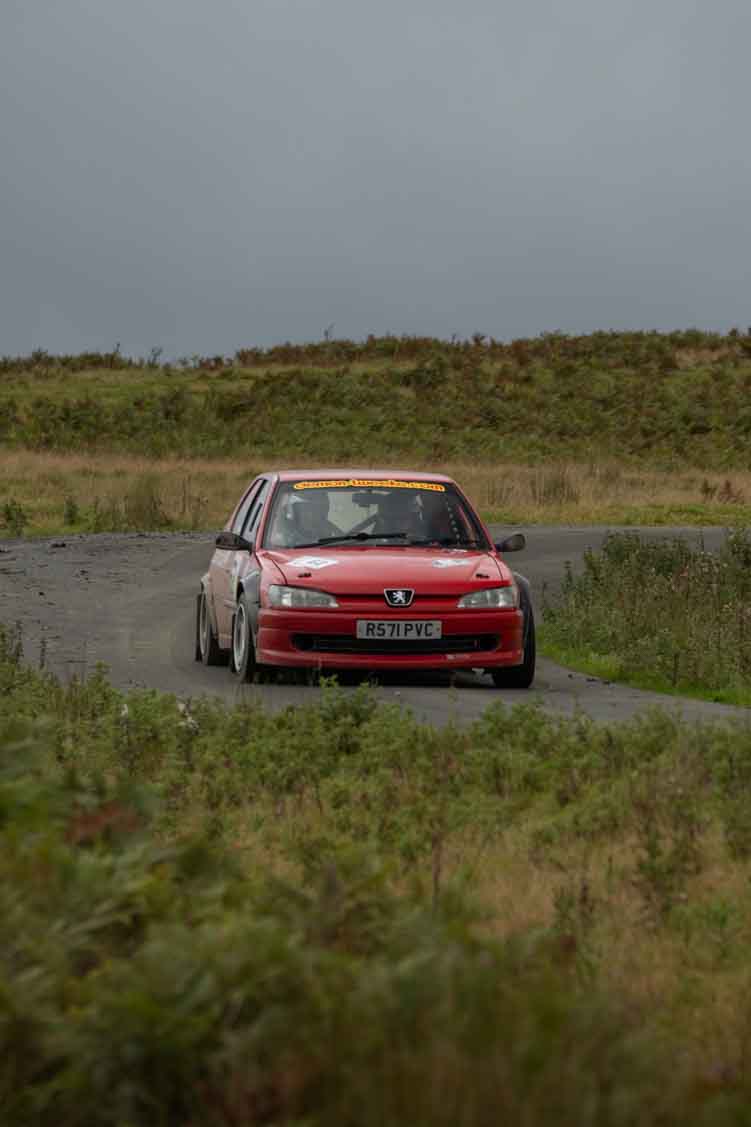 Old Forge Garage Mewla Rally 2023 Rally Event Mewla 10 special stage rally event at the Mynydd Epynt MOD military range in Wales