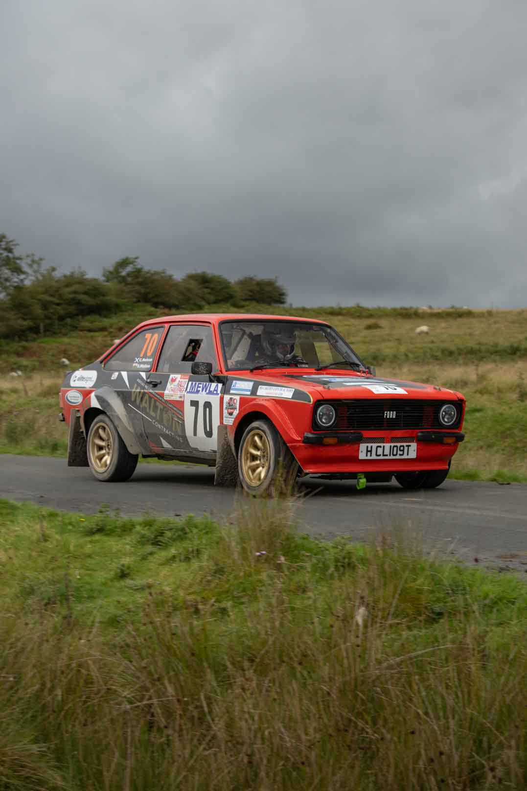 Old Forge Garage Mewla Rally 2023 Rally Event Mewla 10 special stage rally event at the Mynydd Epynt MOD military range in Wales