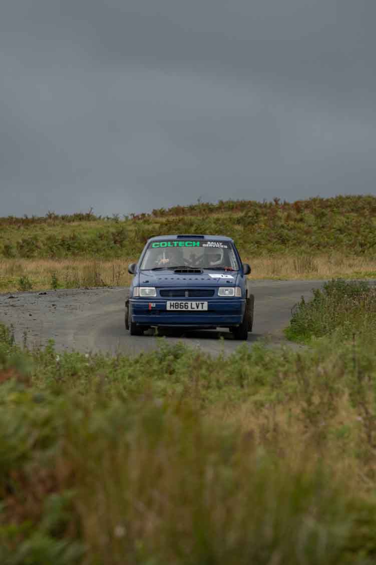 Old Forge Garage Mewla Rally 2023 Rally Event Mewla 10 special stage rally event at the Mynydd Epynt MOD military range in Wales