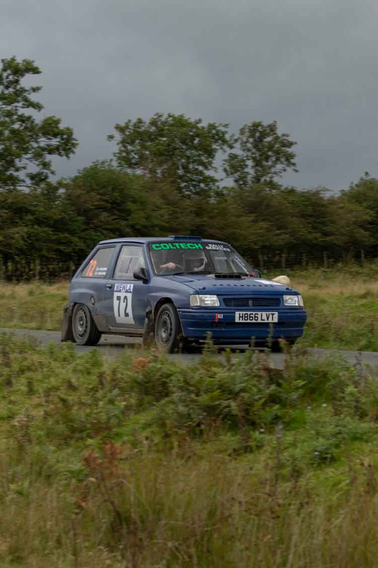 Old Forge Garage Mewla Rally 2023 Rally Event Mewla 10 special stage rally event at the Mynydd Epynt MOD military range in Wales