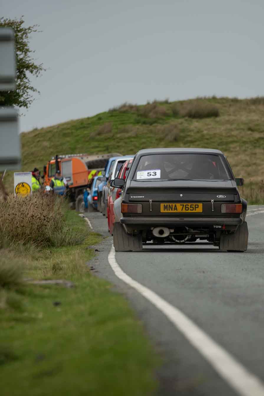 Old Forge Garage Mewla Rally 2023 Rally Event Mewla 10 special stage rally event at the Mynydd Epynt MOD military range in Wales