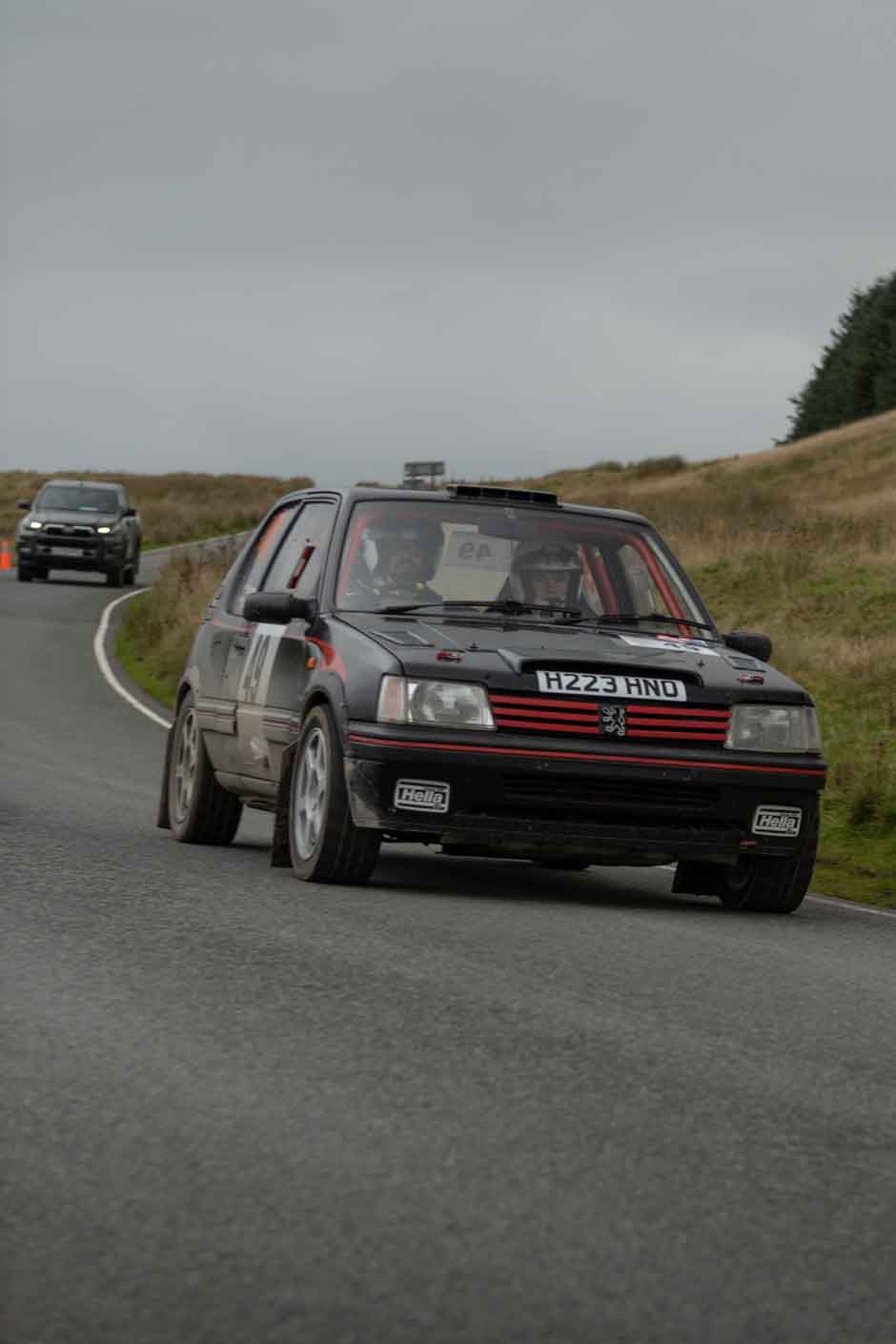 Old Forge Garage Mewla Rally 2023 Rally Event Mewla 10 special stage rally event at the Mynydd Epynt MOD military range in Wales
