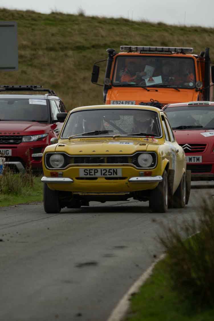 Old Forge Garage Mewla Rally 2023 Rally Event Mewla 10 special stage rally event at the Mynydd Epynt MOD military range in Wales