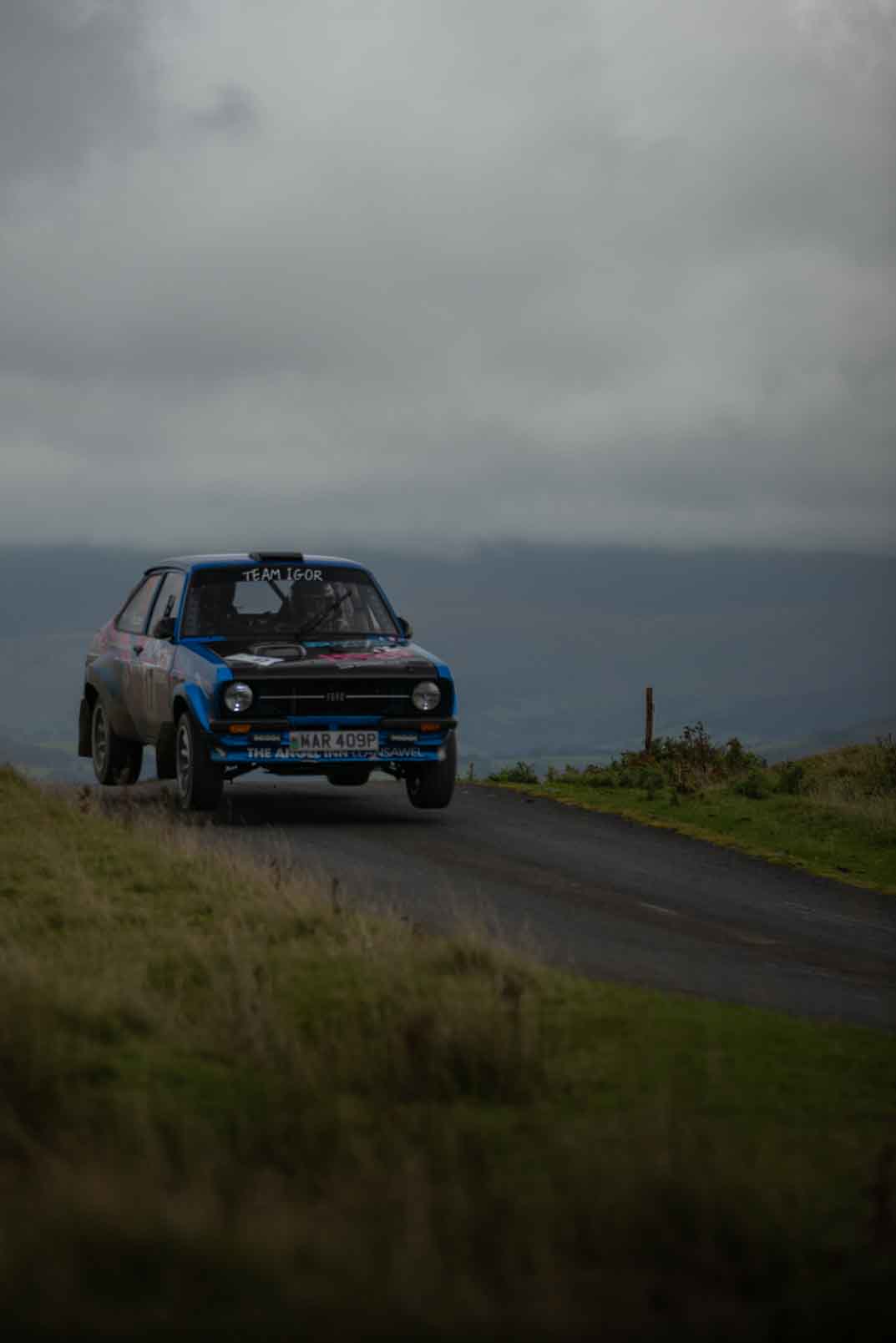 Old Forge Garage Mewla Rally 2023 Rally Event Mewla 10 special stage rally event at the Mynydd Epynt MOD military range in Wales
