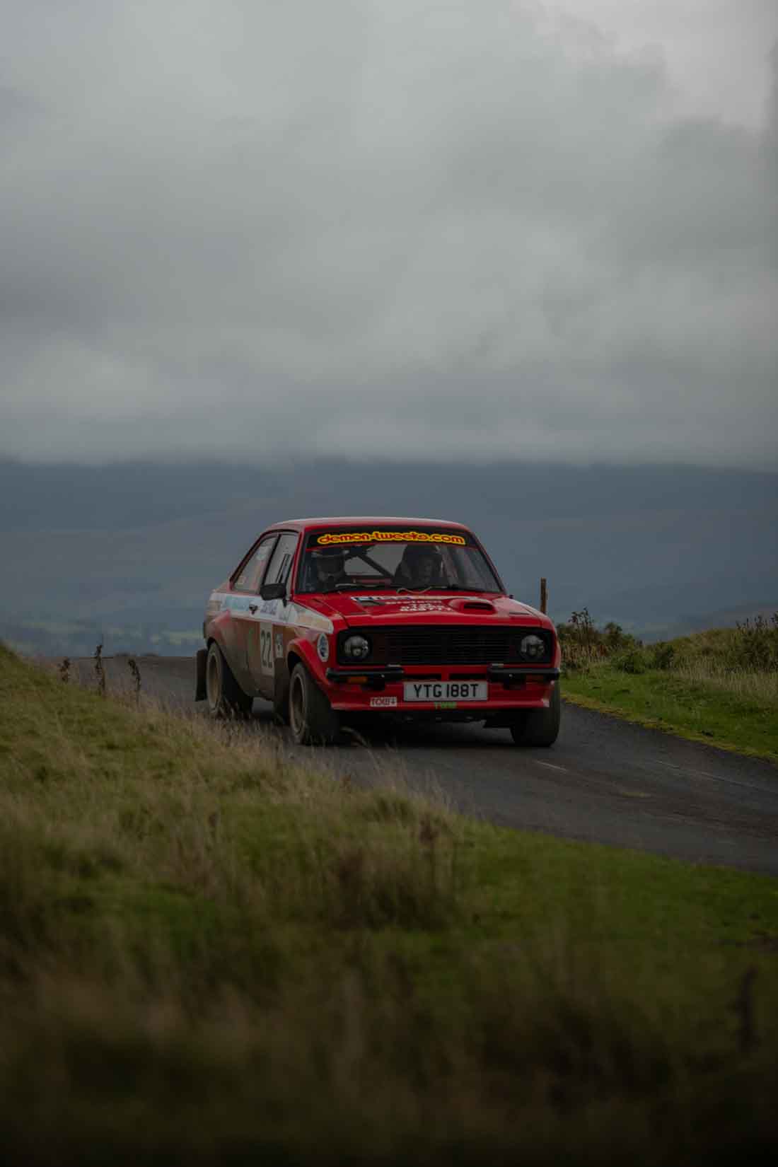 Old Forge Garage Mewla Rally 2023 Rally Event Mewla 10 special stage rally event at the Mynydd Epynt MOD military range in Wales