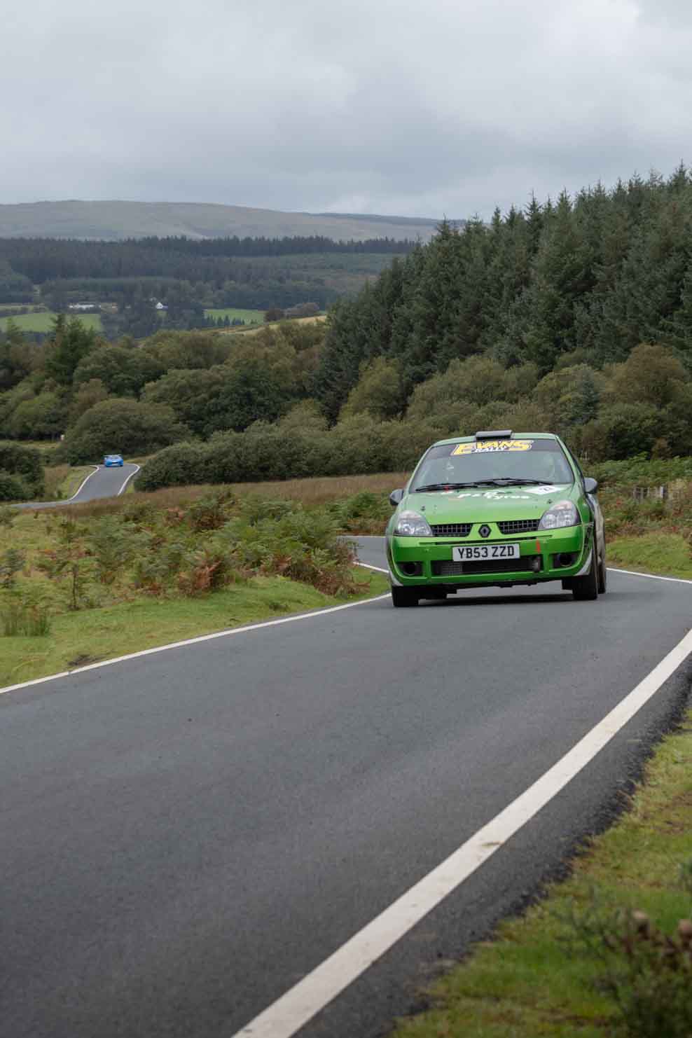 Old Forge Garage Mewla Rally 2023 Rally Event Mewla 10 special stage rally event at the Mynydd Epynt MOD military range in Wales