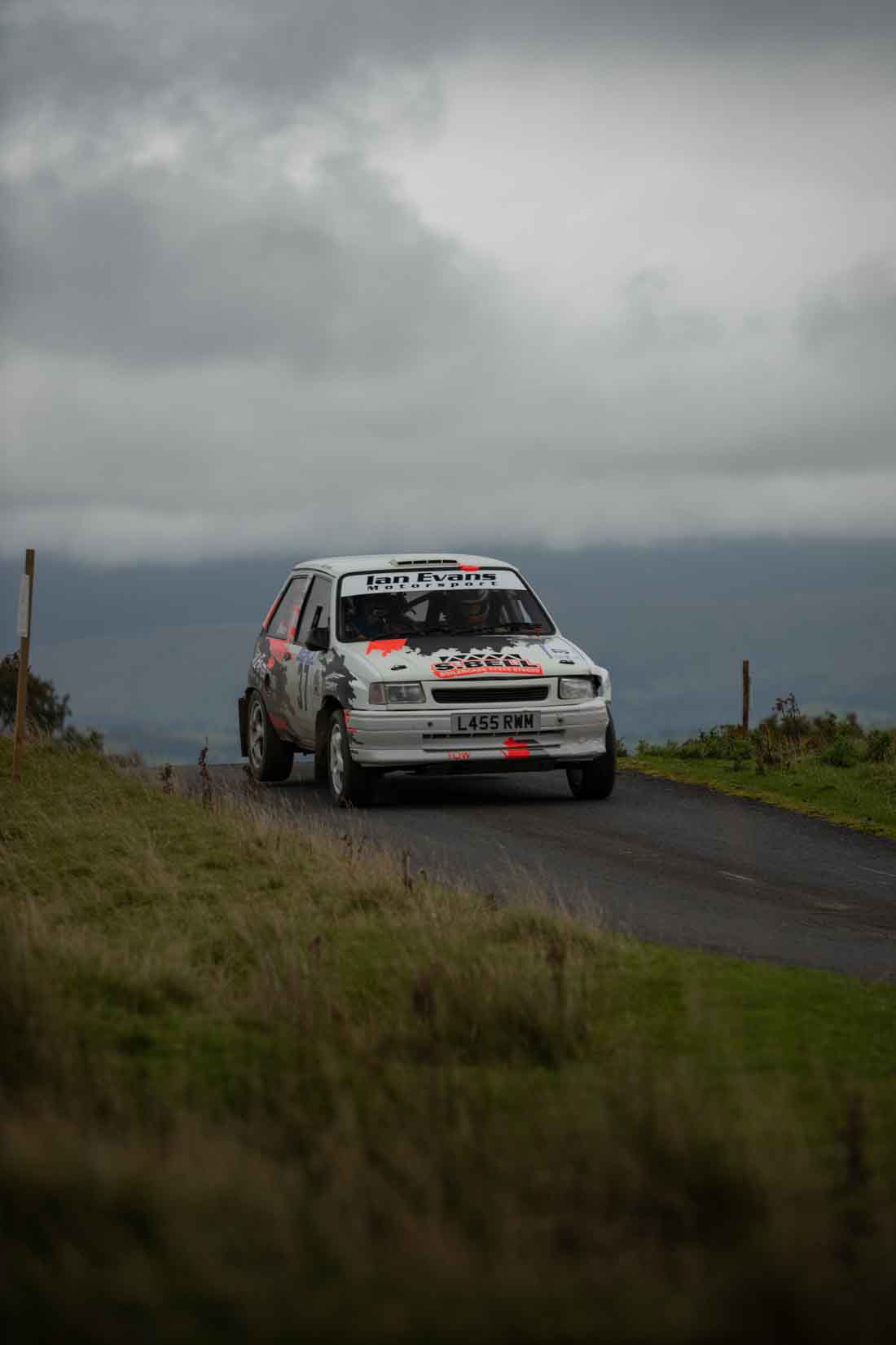 Old Forge Garage Mewla Rally 2023 Rally Event Mewla 10 special stage rally event at the Mynydd Epynt MOD military range in Wales