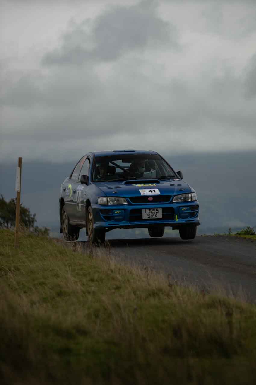 Old Forge Garage Mewla Rally 2023 Rally Event Mewla 10 special stage rally event at the Mynydd Epynt MOD military range in Wales