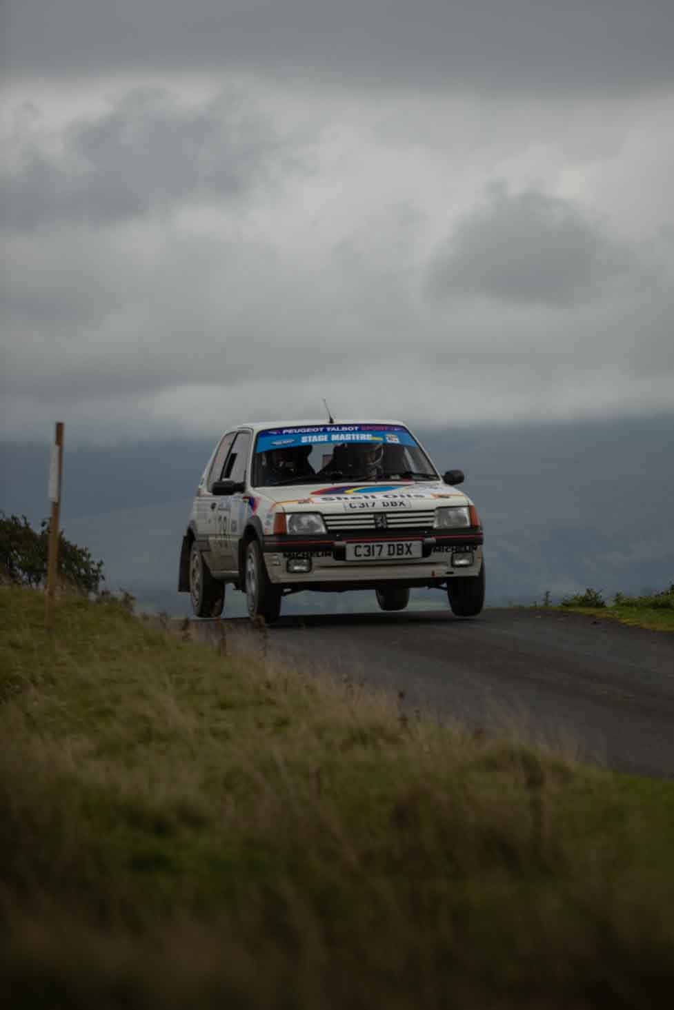 Old Forge Garage Mewla Rally 2023 Rally Event Mewla 10 special stage rally event at the Mynydd Epynt MOD military range in Wales