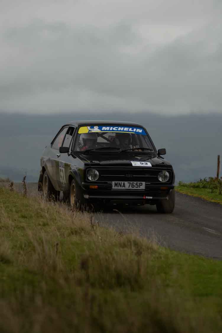 Old Forge Garage Mewla Rally 2023 Rally Event Mewla 10 special stage rally event at the Mynydd Epynt MOD military range in Wales